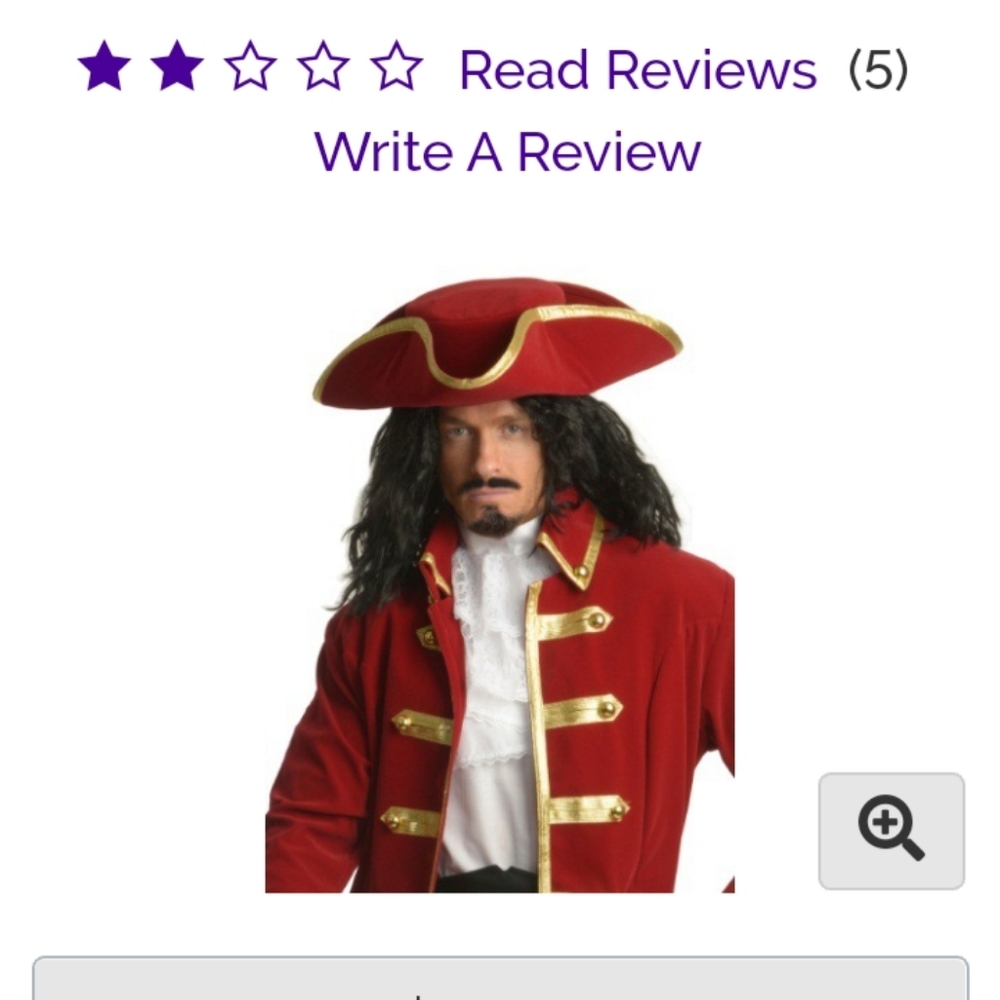 Halloween pirate costume,red velvet coat-pants size large - red  hat-one size